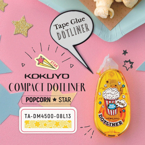 FILM MUSTACHE Kokuyo Campus Pop Art Limited Edition Series DOTLINER Refillable Glue Tape Photo Glue Acid-Free Glue | DM4500-08L