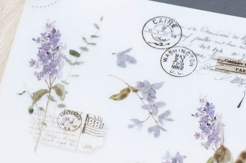 MU Lifestyle Vintage POSTCARDS Stamp Ephemera Travel Ephemera Print-On Stickers Rub-On Stickers Transfer Stickers Translucent Stickers | 233