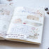 MU Lifestyle RETRO Stamps Label Ephemera Ticket Dried Flowers Print-On Stickers Rub-On Stickers Transfer Stickers Translucent Stickers | 235