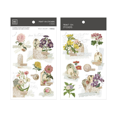 MU Lifestyle LABELS Ephemera Lace Doilies Lace Card Adornment Print-On Stickers Rub-On Stickers Transfer Stickers Translucent Stickers | 230