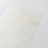 Midori Gold FOIL GEOMETRIC Patterns Transfer Stickers Borders Frames Print-On Stickers Rub-On Stickers Transfer Sticker Translucent | 2617