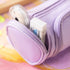 NAVY ROUND Cylinder Canvas Pen Case Pencil Case Tool Case Finding Storage Circle Case Storage Case Large Pen Case | 230 X 8 X 8mm