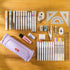 PINK ROUND Cylinder Canvas Pen Case Pencil Case Tool Case Finding Storage Circle Case Storage Case Large Pen Case | 230 X 8 X 8mm