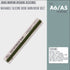 BROWN A6 B6 A5 Jiukou Washable Silicone Book Band Adjustable Book Band Book Belt Book Fastener Notebook Elastic Band