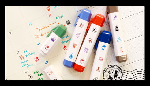 WORK Sanby & Eric Schedule Stamps Pen Ink Clip Watch Stamps Notebook Stamps Planner Stamps Bujo Stamps | eric-icon-02