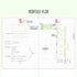 2024 B6 KOKUYO PAL Planner Week At A Glance With PVC Cover Mio Paper Planner Cousin Techo Planner Notebook Journal | 192 Pages