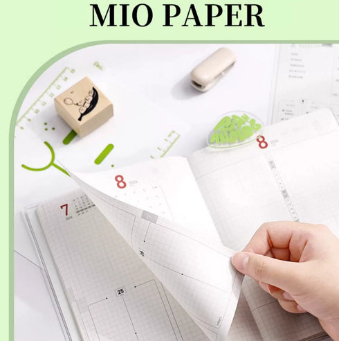 2024 B6 KOKUYO PAL Planner Week At A Glance With PVC Cover Mio Paper Planner Cousin Techo Planner Notebook Journal | 192 Pages