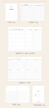 BLACK B6 FUNNYMADE Brand Canvas Zipper Cover & Undated Planner B6 Zip Canvas Cover B6 Cover B6 Undated Planner | Various Colors
