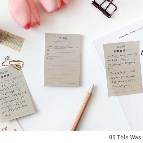 Make-A-Memo STICKY Note PAPERIAN Make A Memo Weekly Plan Daily This Was Notes Shopping List To Do List Expense Record & More | 50 X 74mm