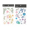 MU Lifestyle HOLIDAY Print-On Stickers Holiday Tree Ornaments Baubles Yule Tree Rub-On Stickers Transfer Sticker Translucent Stickers | 1021