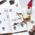 MU Lifestyle HOLIDAY Print-On Stickers Magic Winter Postage Stamp Ephemera Rub-On Stickers Transfer Sticker Translucent Stickers | 1017