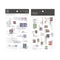 MU Lifestyle POSTAGE STAMPS Stamp Ephemera Used Stamps Letters Print-On Stickers Rub-On Stickers Transfer Stickers Translucent Sticker | 236