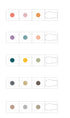 Inky Pen Triple Stamp Pad MU Lifestyle Tri-Color Oil-Based Ink Pad Five Different Pens Portable Ink Pad Travel Ink Pad | 5 Sets
