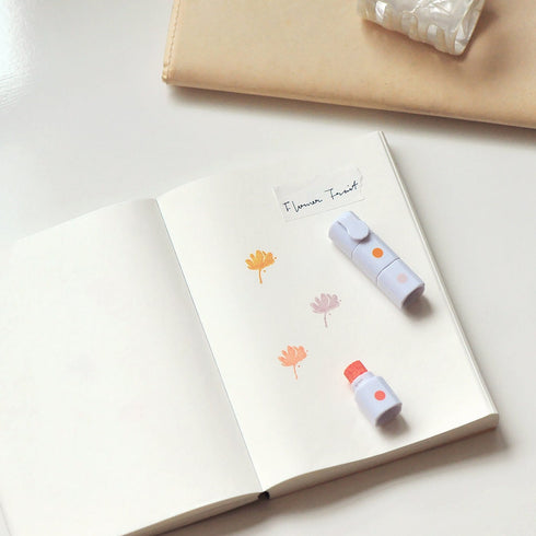 Inky Pen Triple Stamp Pad MU Lifestyle Tri-Color Oil-Based Ink Pad Five Different Pens Portable Ink Pad Travel Ink Pad | 5 Sets