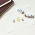 Inky Pen Triple Stamp Pad MU Lifestyle Tri-Color Oil-Based Ink Pad Five Different Pens Portable Ink Pad Travel Ink Pad | 5 Sets