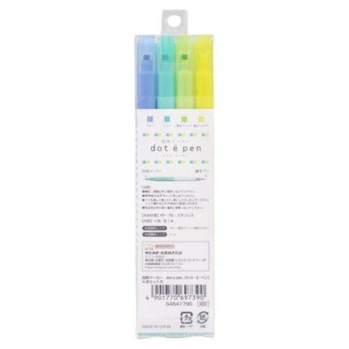 NATSU Set SUNSTAR Dot E Dual-Sided Marker Square Highlighter Marker Square Checkbox Marker Checklist Marker Highlighter | S4541790