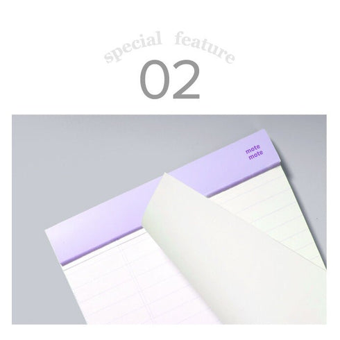 PINK MoteMote B6 Writing Pad 100gsm Notepad 7mm Ruled B6 Legal Pad | 60 Sheets