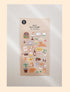 Suatelier Sonia SMALL HAPPINESS Steak Dinner Dog Stuffed Animals Knitting Yarn Plants Notebook PVC Transparent Stickers Clear Sticker | 1154