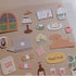 Suatelier Sonia SMALL HAPPINESS Steak Dinner Dog Stuffed Animals Knitting Yarn Plants Notebook PVC Transparent Stickers Clear Sticker | 1154