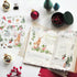 MU Lifestyle HOLIDAY Print-On Stickers Deer Snow Cardinal Birds Pine Trees Rub-On Stickers Transfer Sticker Translucent Stickers | 1019
