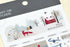 MU Lifestyle HOLIDAY Print-On Stickers Magic Winter Postage Stamp Ephemera Rub-On Stickers Transfer Sticker Translucent Stickers | 1017