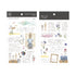 MU Lifestyle ARTIST Painting Palette Suitcase Brushes Print-On Stickers Rub-On Stickers Transfer Stickers Translucent Stickers | 239