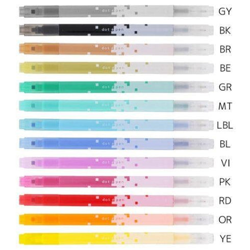 NATSU Set SUNSTAR Dot E Dual-Sided Marker Square Highlighter Marker Square Checkbox Marker Checklist Marker Highlighter | S4541790