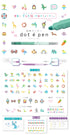 NATSU Set SUNSTAR Dot E Dual-Sided Marker Square Highlighter Marker Square Checkbox Marker Checklist Marker Highlighter | S4541790