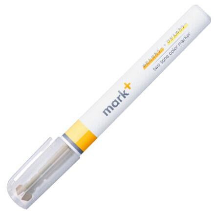 LIGHT GREEN Kokuyo Mark+ Two Tone Highlighter Dual Tone Pen Two Way Highlighter Double Sided Highlighter Mark+ Highlighter | PM-MT100LG