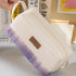 PINK Extra Large PLAID XL Angoo Canvas Pen Case Pencil Case Stationery Case Storage Case Travel Case Up to 80 Items | 215 x 85 x 105mm