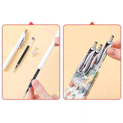 YEAR of the DRAGON Kokuyo Vividry Limited Edition Three Pen Set Retractable Gel Pen Color Ink | WSG-PR4M302-3S
