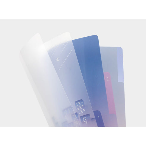 CITY POP Midori A4 3 Pocket Clear Folder MD Folder Water Resistant Folder | 310mm X 221mm
