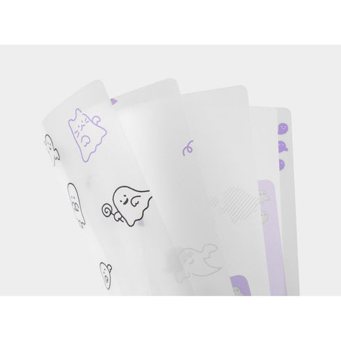 GHOST Midori A4 3 Pocket Clear Folder MD Folder Water Resistant Folder | 310mm X 221mm