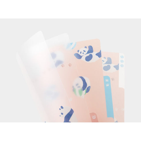 PANDA Midori A4 3 Pocket Clear Folder MD Folder Water Resistant Folder | 310mm X 221mm
