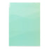 GRADIENT GREEN Midori MD A4 7 Pocket Clear Folder Md Folder Water Resistant Folder | 310mm X 221mm