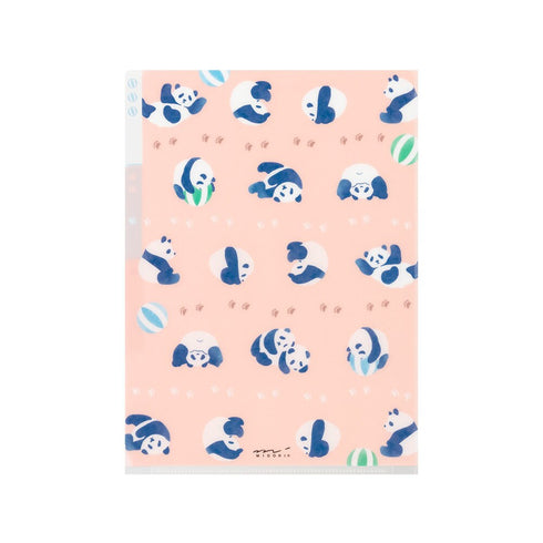 PANDA Midori A5 3 Pocket Clear Folder MD Folder Water Resistant Folder | 220mm X160mm