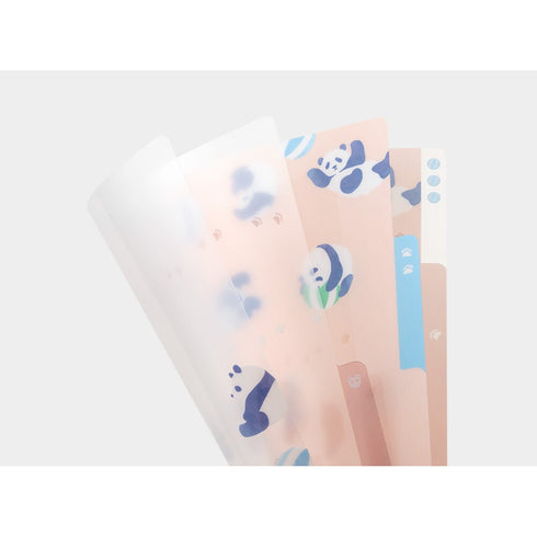 PANDA Midori A5 3 Pocket Clear Folder MD Folder Water Resistant Folder | 220mm X160mm
