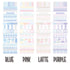 PINK PLANWITH Label Stickers Dot Stickers Square Stickers Bar Stickers Circle Stickers Index Tabs Index Stickers