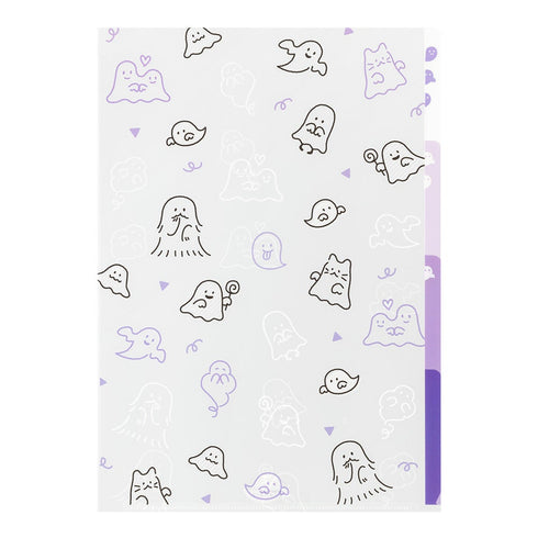 GHOST Midori A4 3 Pocket Clear Folder MD Folder Water Resistant Folder | 310mm X 221mm