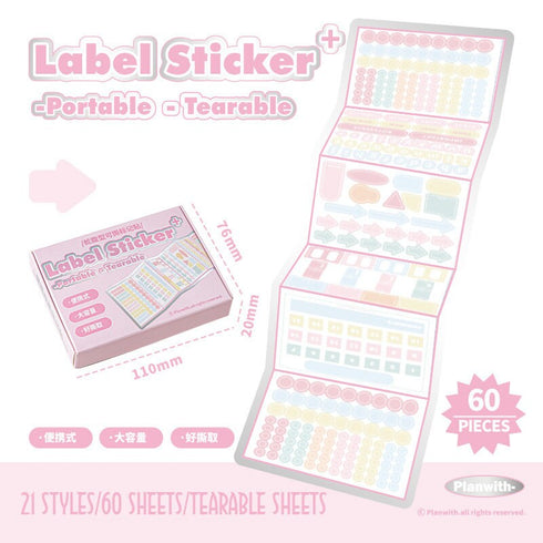 PURPLE PLANWITH Label Stickers Dot Stickers Square Stickers Bar Stickers Circle Stickers Index Tabs Index Stickers