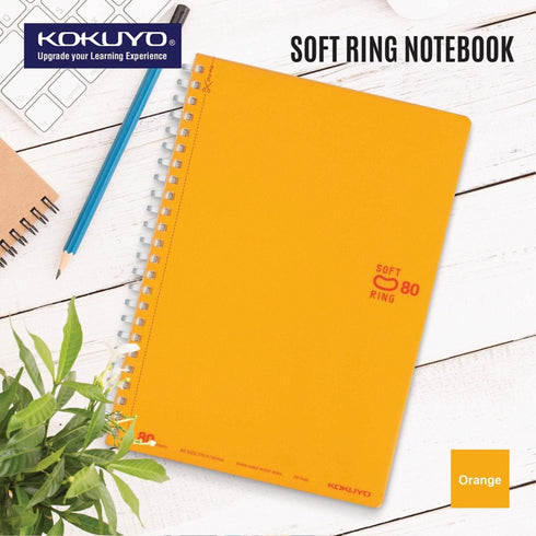 Kokuyo BLUE GREEN Soft Ring Notebook 5mm Dot Ruled SV457S5 | A6 80 Sheets