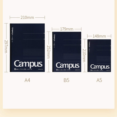 Kokuyo B5 Campus Notebook Black 5mm Grid | 40 Sheet 4S5-D