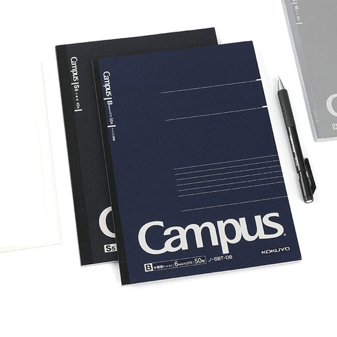 Kokuyo B5 Campus Notebook Navy 6mm Dotted Line | 50 Sheet 5BT-DB