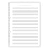 Kokuyo Campus Sarasara Loose Leaf Paper 837M Music Stanza 26 Holes 50 Sheets | B5