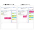 Kokuyo Campus Study Planner Loose Leaf Paper Y836GD DAILY Visualized Girly PINK 26 Holes 30 Sheets | B5