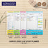 Kokuyo Campus Study Planner Loose Leaf Paper Y836MD DAILY Visualized 26 Holes 30 Sheets | B5