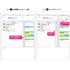 Kokuyo Campus Study Planner Loose Leaf Paper Y836MD DAILY Visualized 26 Holes 30 Sheets | B5