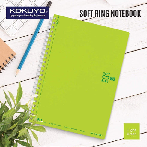 Kokuyo PINK Soft Ring Notebook 5mm Dot Ruled SV457S5 | A6 80 Sheets
