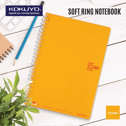 Kokuyo PINK Soft Ring Notebook 5mm Dot Ruled SV457S5 | A6 80 Sheets