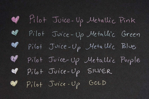 METALLIC Pilot Juice Up Single Pen or Full Set Pilot Gel Pen | 0.4mm